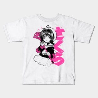 Sakura Bloom (black) Kids T-Shirt